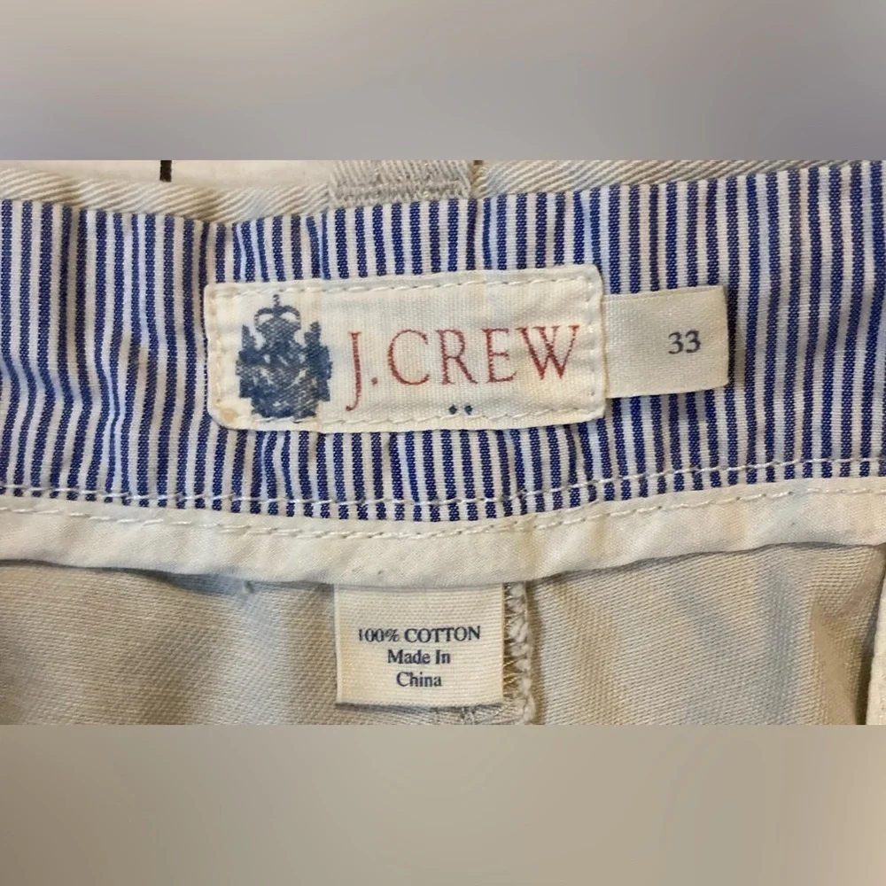 J. Crew Men’s Size 33 Beige Chino Shorts‎